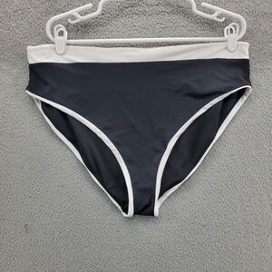 Swimsuits For All Bikini Bottoms Womens Plus Size 20 Black White